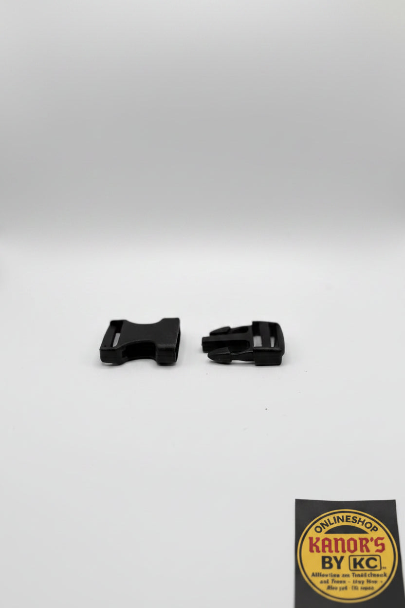 Kunststoff Steckverschluss – 5er-Pack – Schwarz – 20 mm"