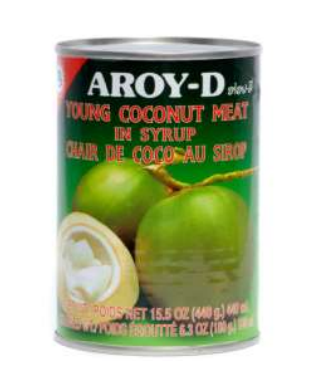 Aroy-D Young Coconut Meat in Syrup 425 ml Dose