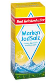 Bad Reichenhaller Marken JodSalz mit Fluorid und Folsäure in der 500-g-Packung