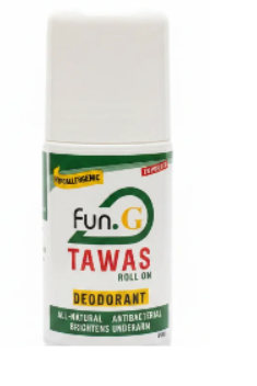 Ein Fun.G Tawas Roll-On Deodorant, Beispielbild für Karton mit 24 Stück