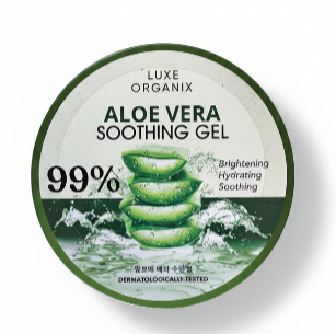 Luxe Organix – Aloe Vera Soothing Gel 99% (Brightening & Hydrating, 300 ml)