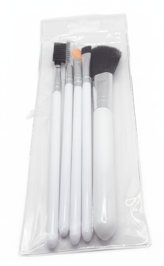 PINSEL SET 5 Teilig – Weiß – Makeup – Weiße Griffe