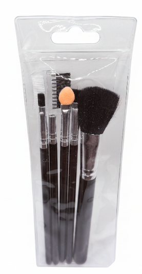 PINSEL SET 5 Teilig – Schwarz – Makeup – Schwarze Griffe