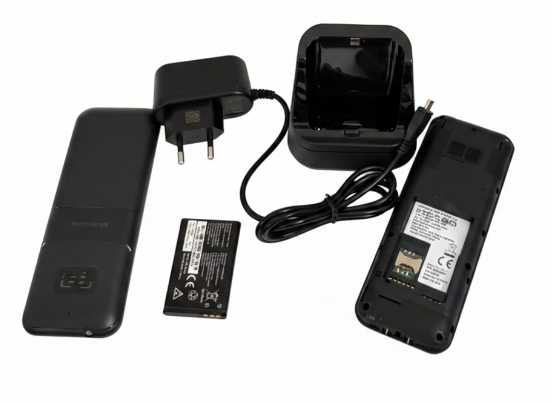 MobiWire Tastenhandy – Schwarz – Gebraucht, wie neu – inkl. Ladestation, Akku & Ladegerät