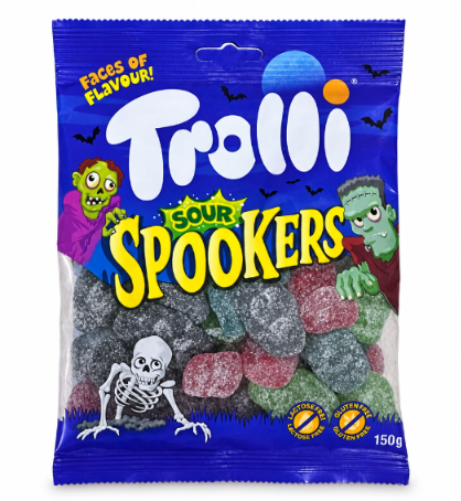 Trolli Sour Spookers – 1 Packung à 150 g