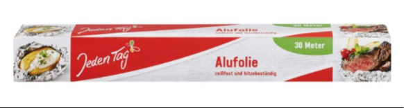 Jeden Tag Alufolie 30 m – 1 Rolle