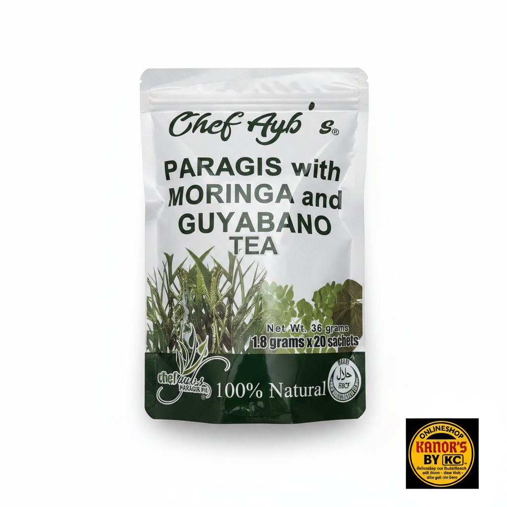 Chef Ayb's Paragis Tea – weißer Hintergrund mit Logo
