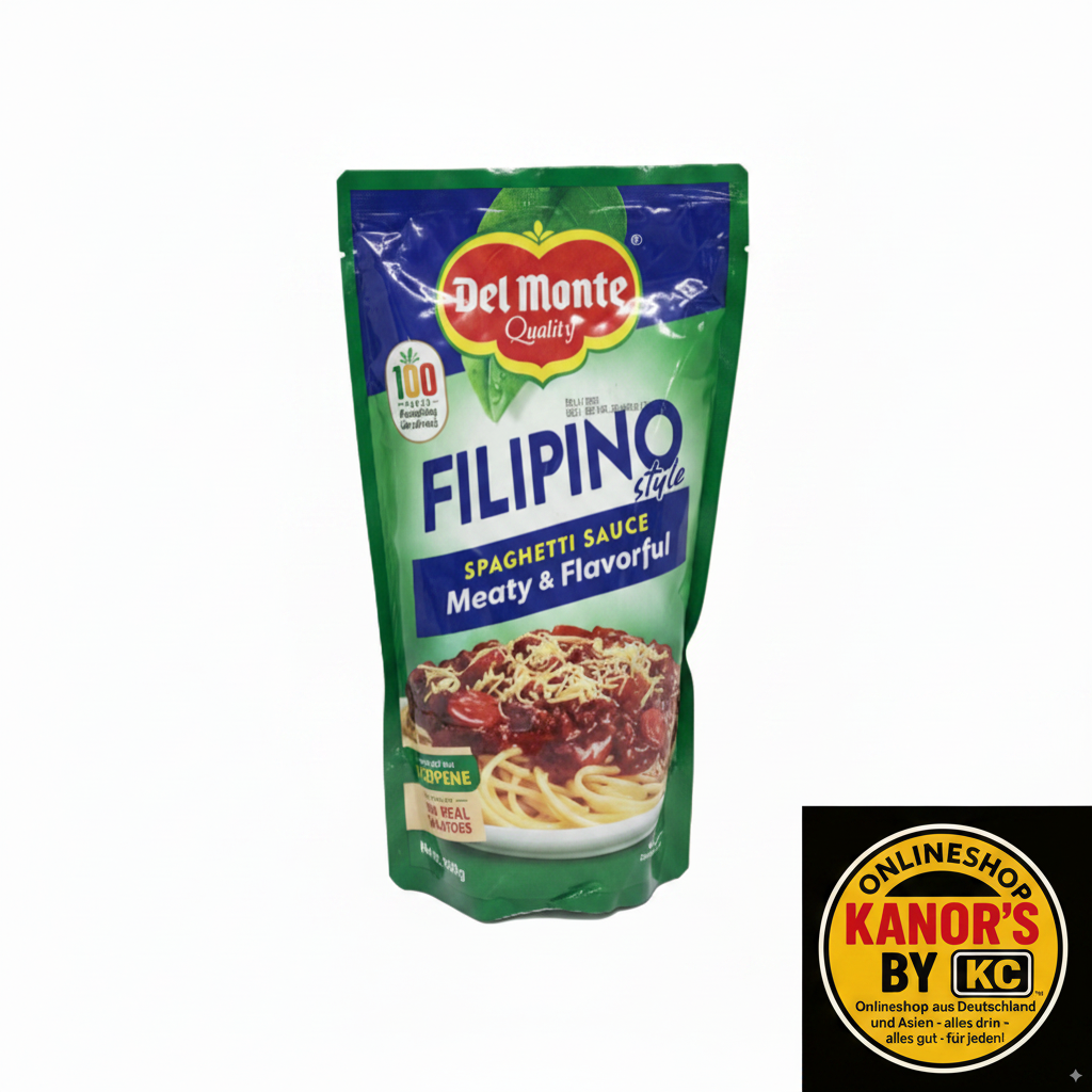 Del Monte Spaghetti Sauce mit Logo unten rechts