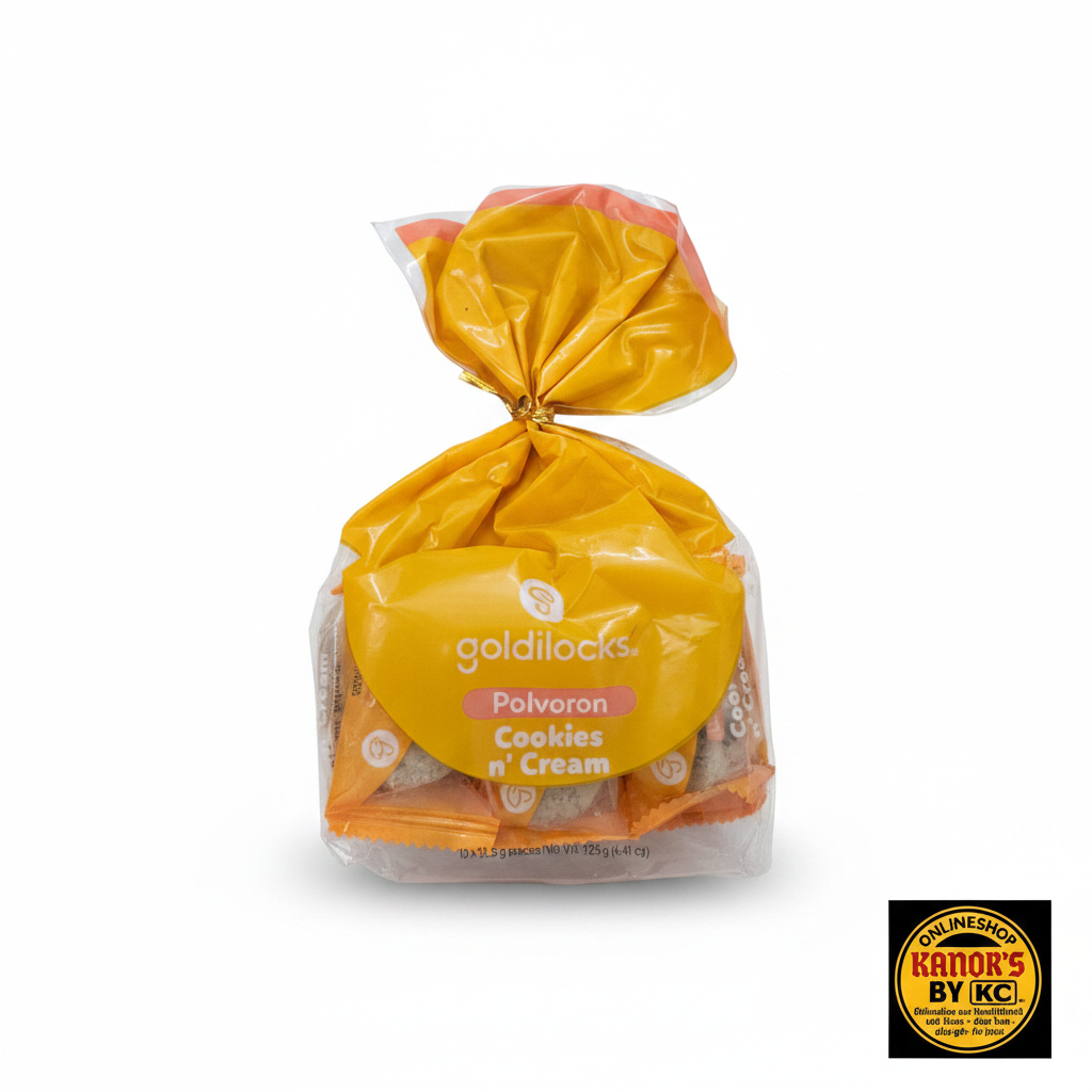 Goldilocks Polvoron – weißer Hintergrund mit Logo