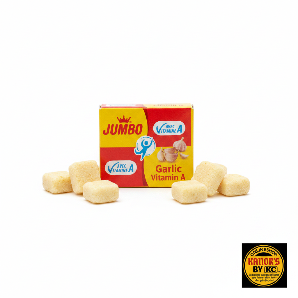 JUMBO Garlic Vitamin A – weißer Hintergrund mit Logo