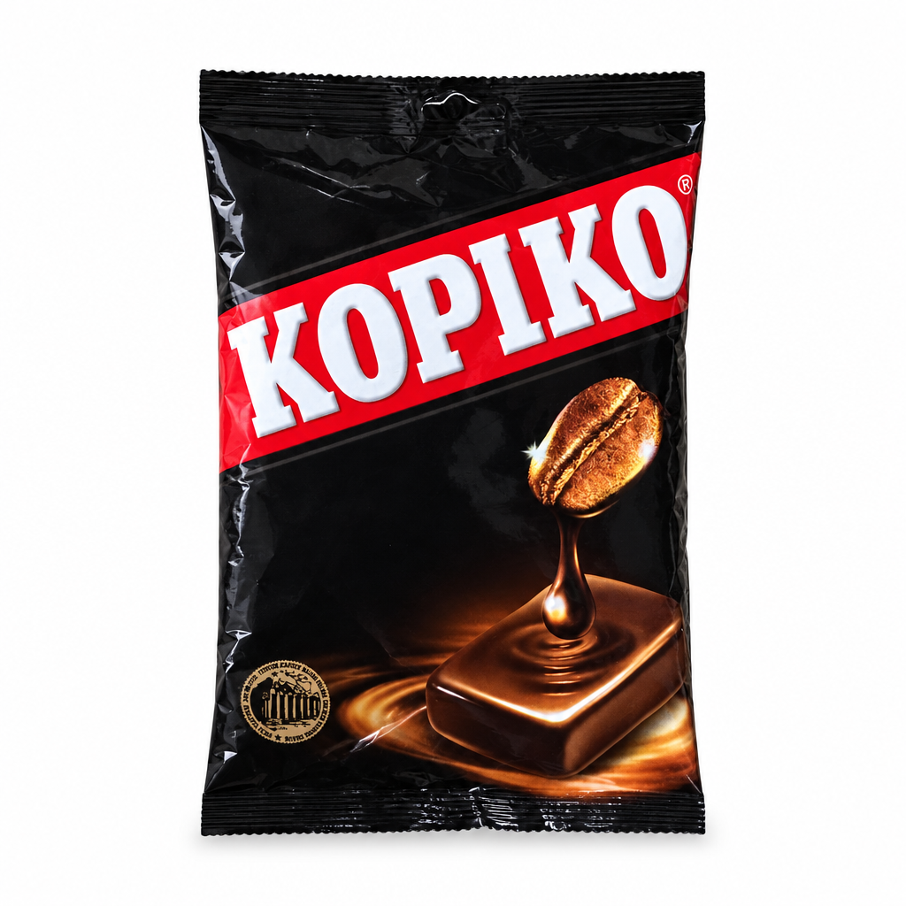 KOPIKO Coffee Candy Original auf weißem Hintergrund