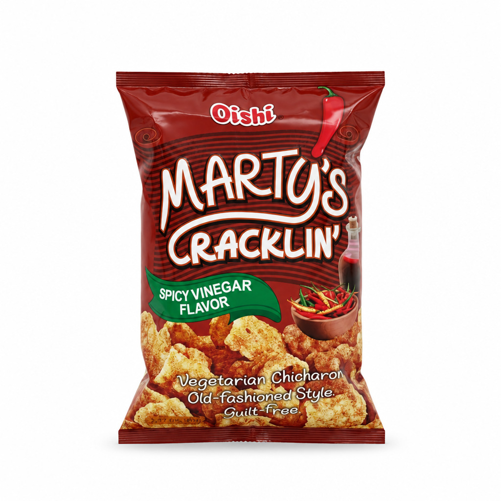Marty’s Cracklin’ Spicy Vinegar ohne Shoplogo