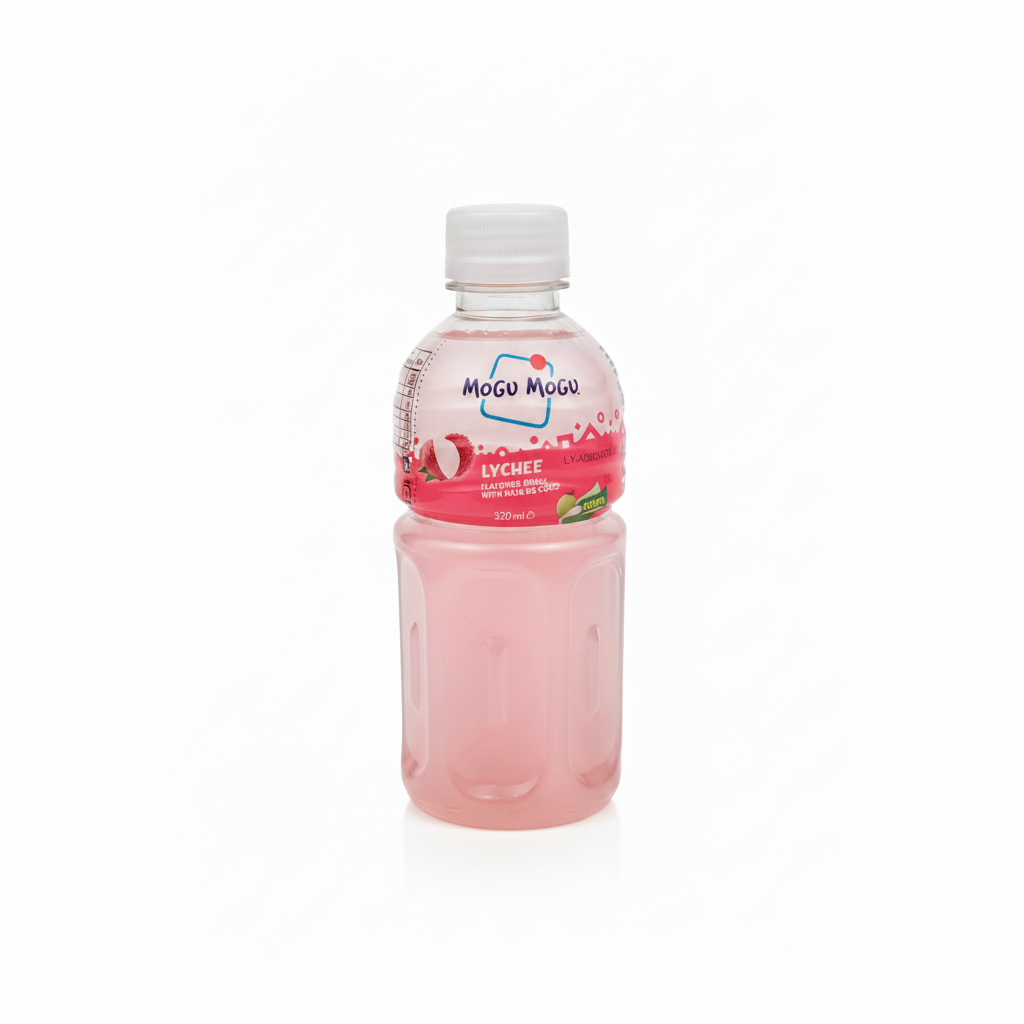 Mogu Mogu Lychee mit weißem Hintergrund