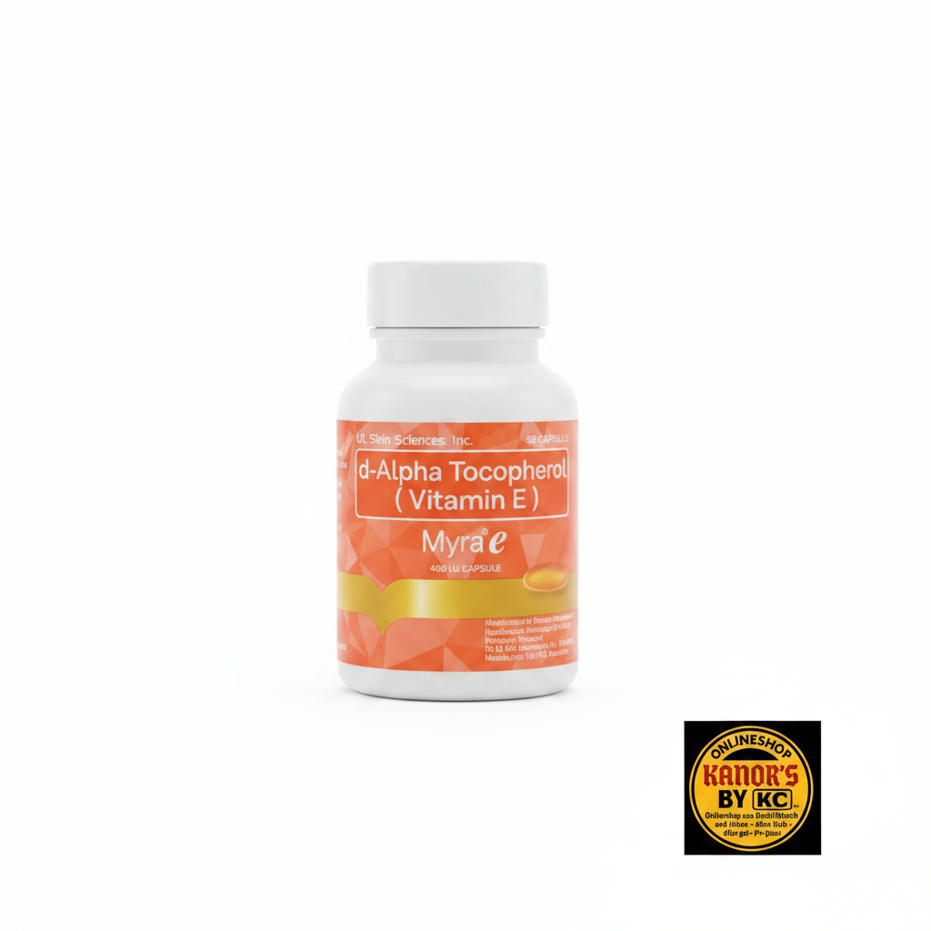 Myra E Vitamin E – weißer Hintergrund mit Logo