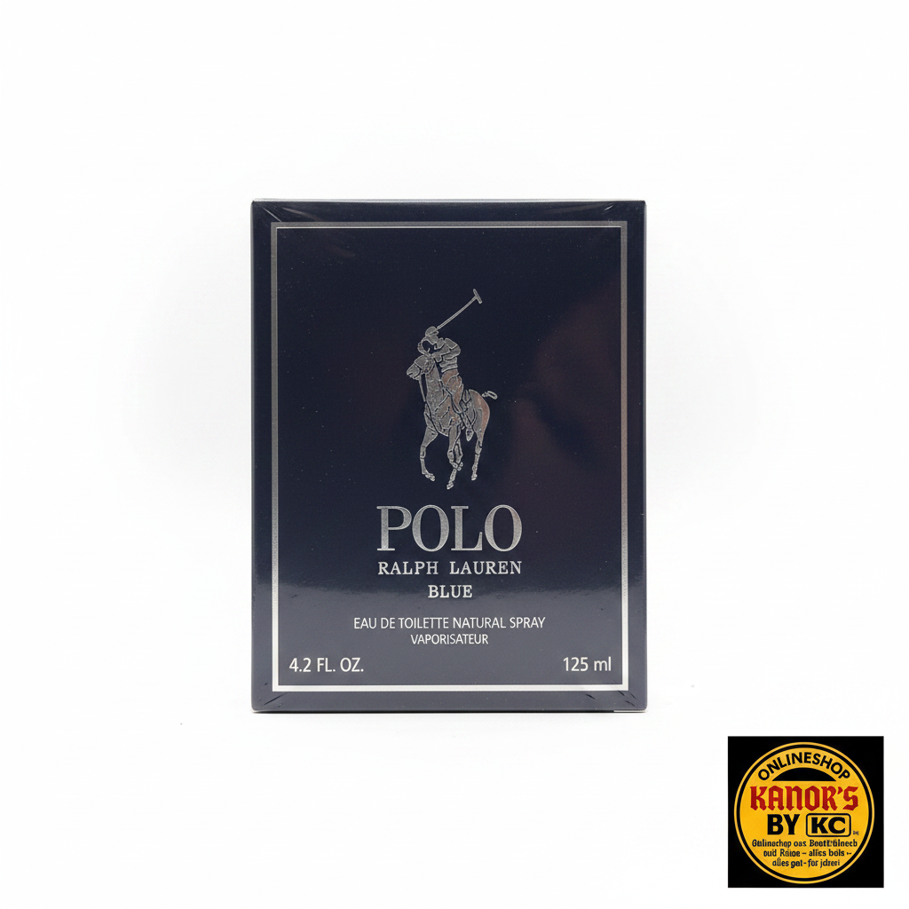 Polo Ralph Lauren Blue – weißer Hintergrund mit Logo