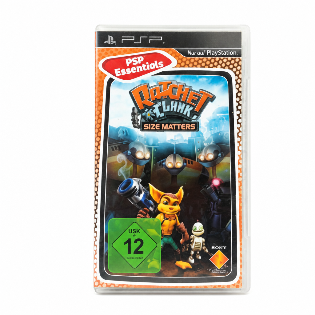 Ratchet & Clank Vorderseite auf weißem Hintergrund